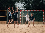 Champione am Beachhandball bei de Minimes (Lasel)
