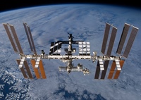 Forscher in der Internationalen Raumstation (ISS)