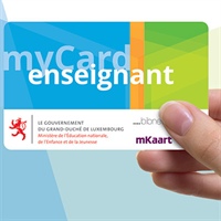 Une myCard avec puce pour enseignants du fondamental!