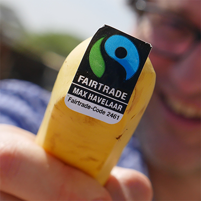 Une banane Bio Fairtrade offerte à chaque convive!