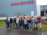 Visite de l'entreprise Minusines S.A. par la classe de 8e