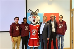 Visite du Sportlycée par Monsieur le ministre Claude Meisch