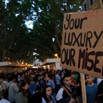Menschen auf Mallorca wehren sich gegen Tourismus