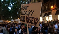 Menschen auf Mallorca wehren sich gegen Tourismus