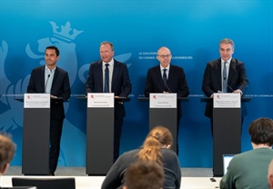 « Mateneen. Fir all Famill. Fir all Kand. » : le Premier ministre, Luc Frieden et les ministres Gilles Roth, Claude Meisch et Max Hahn présentent un vaste paquet de mesures en faveur des familles et des enfants